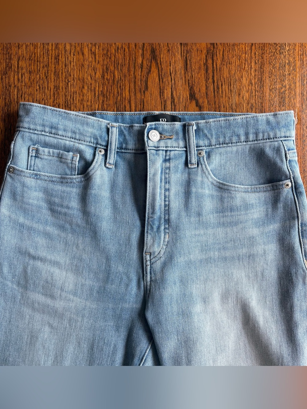 Banana Republic light wash straight leg high rise denim size 29